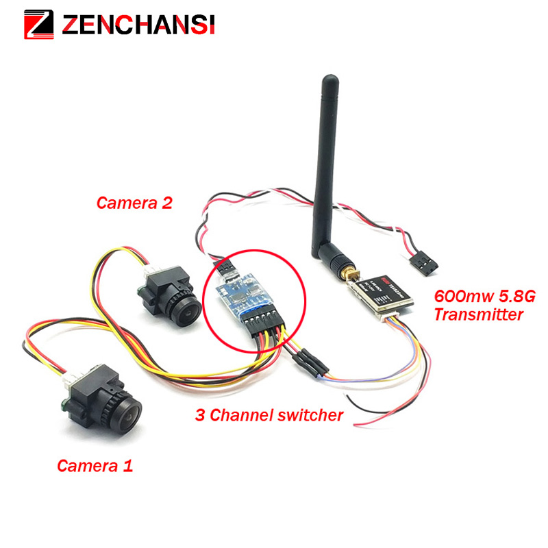 3 kanal çift Video kamera CMOS - Brushless Motor Thrust Test Stand incelemesi ve fiyatı